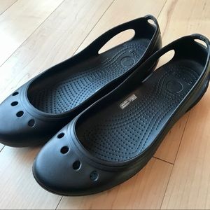 CROCS Black Ballet Flats